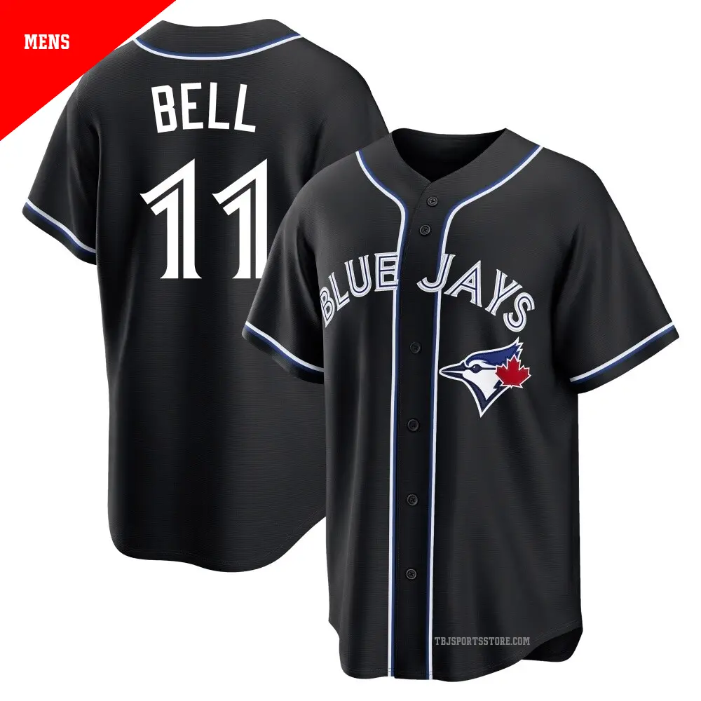 Men's #11 George Bell Toronto Blue Jays Black Limited 2024 City Connect Jersey