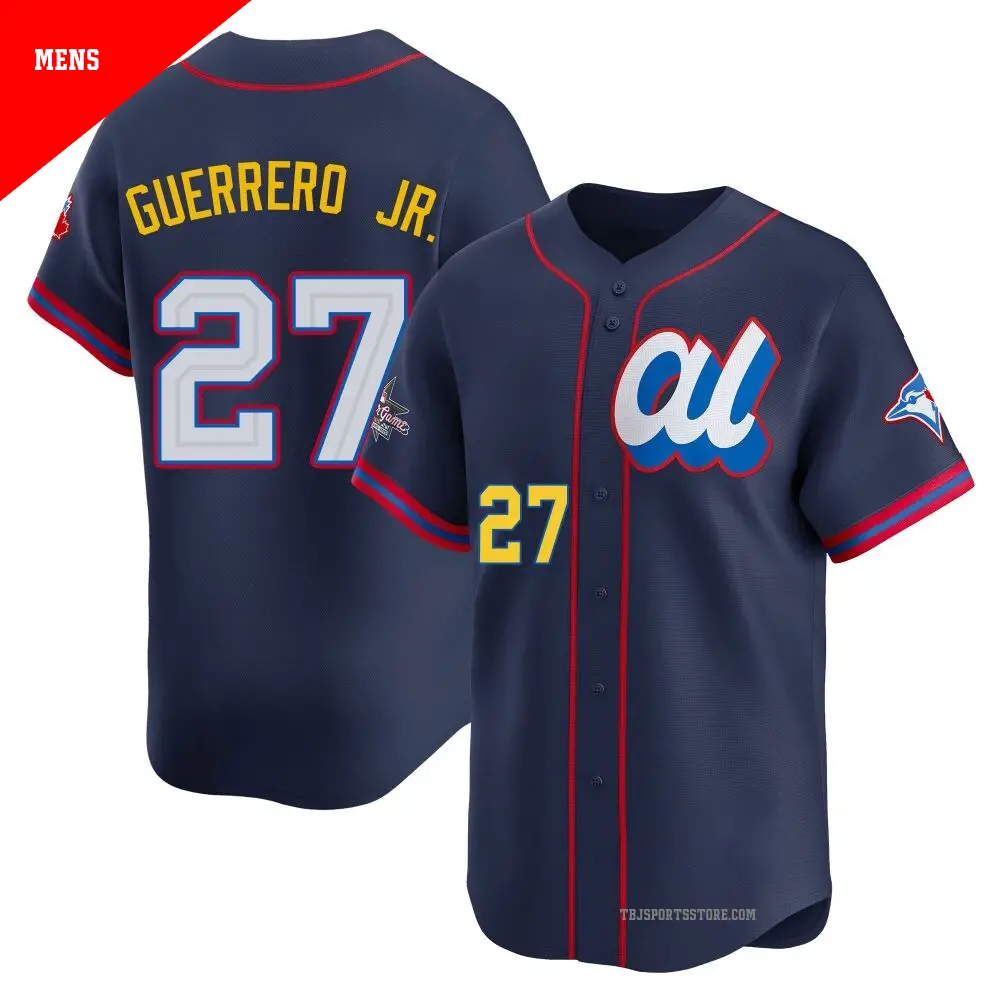 Men's #27 Vladimir Guerrero Jr. Toronto Blue Jays Navy Limited