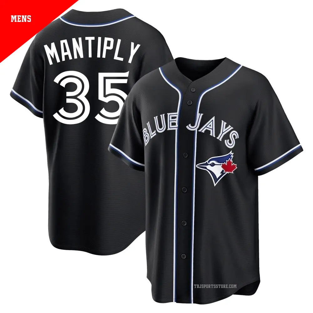 Men's ＃35 Joe Mantiply Toronto Blue Jays Black Replica Fashion Out Jersey