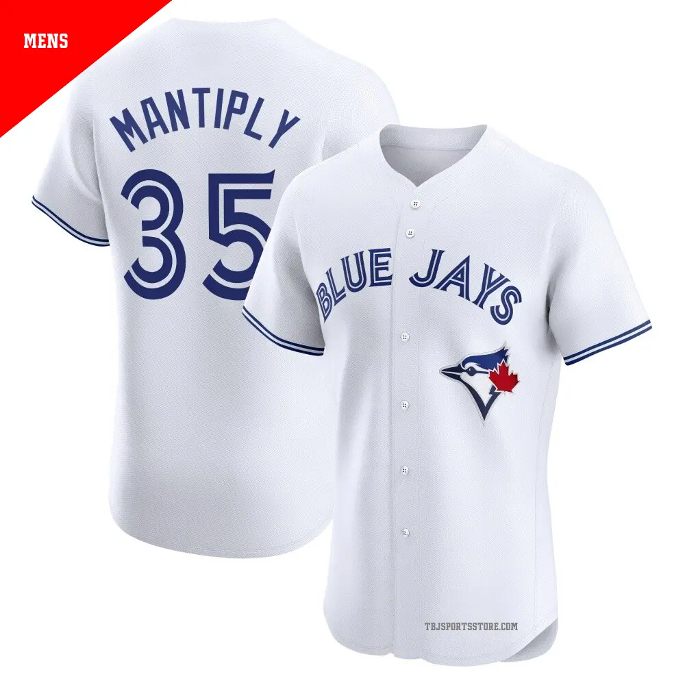 Men's ＃35 Joe Mantiply Toronto Blue Jays White Elite Home Jersey