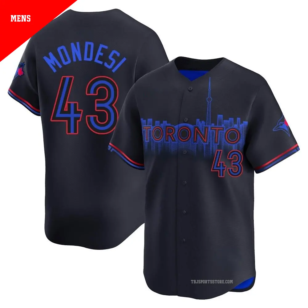 Men's ＃43 Raul Mondesi Toronto Blue Jays Black Limited 2024 City Connect Jersey