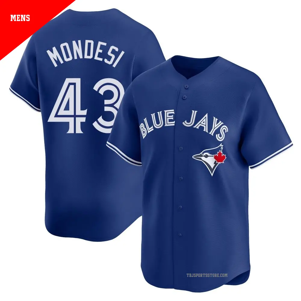 Men's ＃43 Raul Mondesi Toronto Blue Jays Royal Limited Alternate Jersey