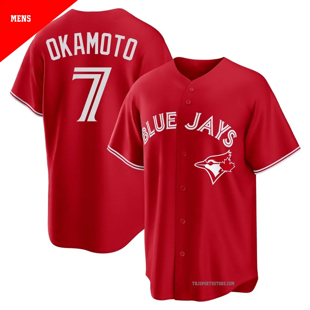 Youth #7 Kazuma Okamoto Toronto Blue Jays Black Replica