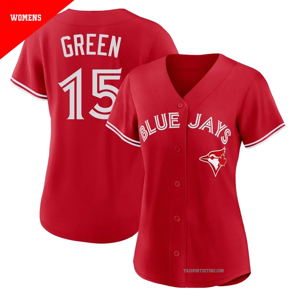 Men's #15 Shawn Green Toronto Blue Jays Green Limited Black 2024