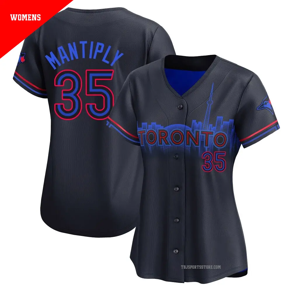 Women's ＃35 Joe Mantiply Toronto Blue Jays Black Limited 2024 City Connect Jersey