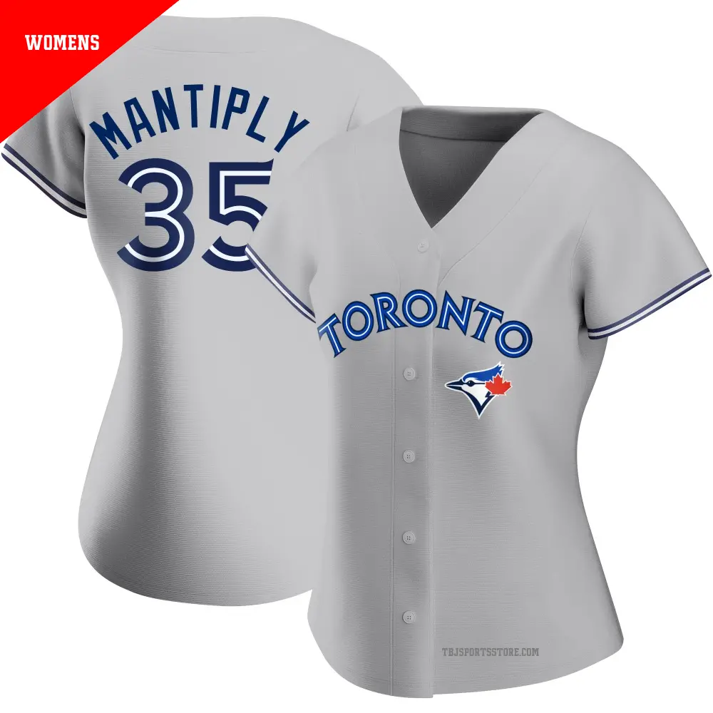 Women's ＃35 Joe Mantiply Toronto Blue Jays Gray Replica Road Jersey