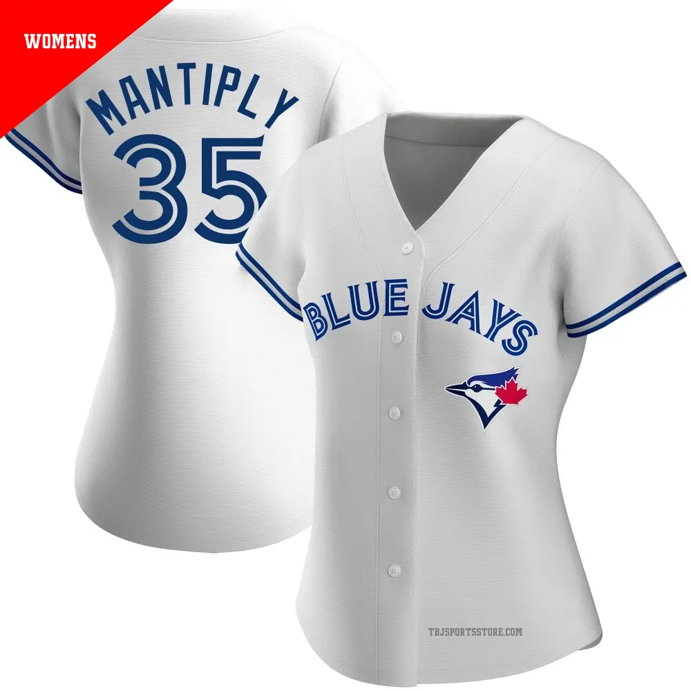 Women's ＃35 Joe Mantiply Toronto Blue Jays White Authentic Home Jersey