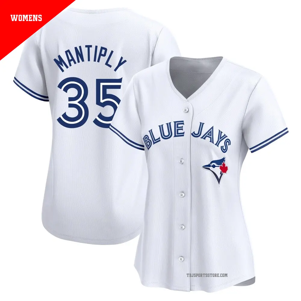 Women's ＃35 Joe Mantiply Toronto Blue Jays White Limited Home Jersey