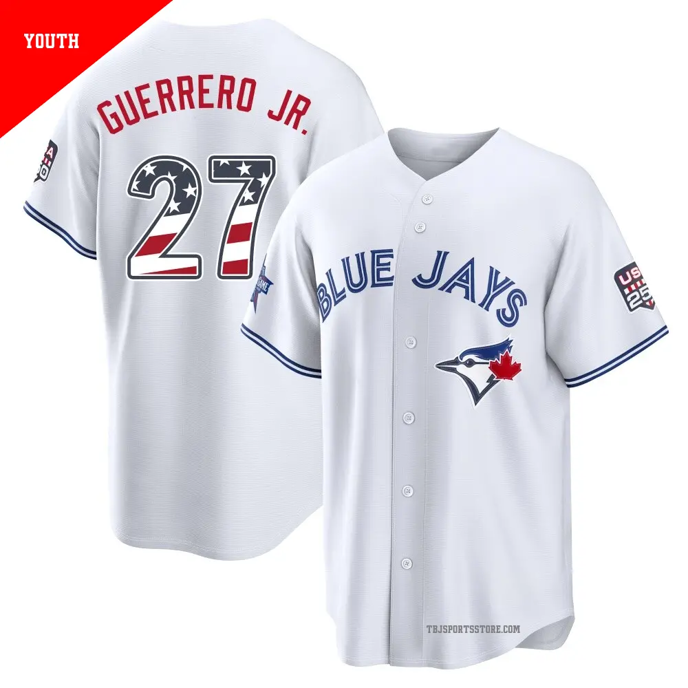 Youth #27 Vladimir Guerrero Jr. Toronto Blue Jays White Limited