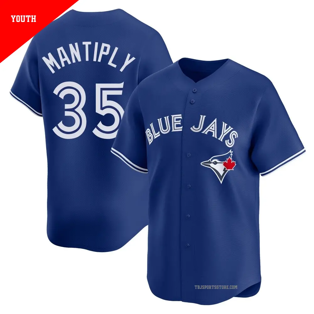 Youth ＃35 Joe Mantiply Toronto Blue Jays Royal Limited Alternate Jersey
