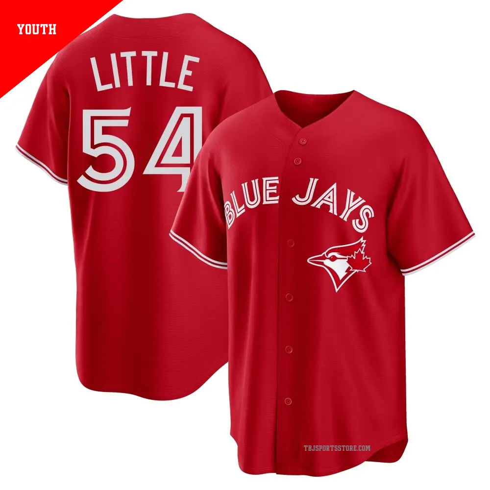 Youth #54 Brendon Little Toronto Blue Jays Black Limited 2024 City